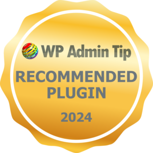 WP Admin Tip Recommended Plugin 2024