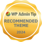 WP Admin Tip Recommended Theme 2024